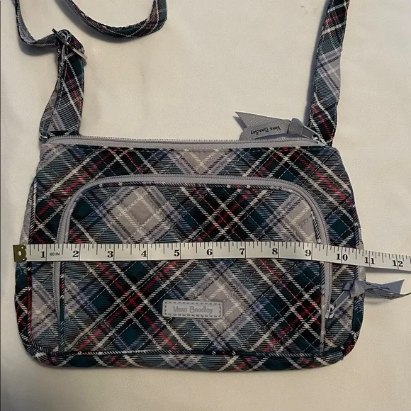 Vera Bradley snowy plaid crossbody bag - Picture 7 of 8